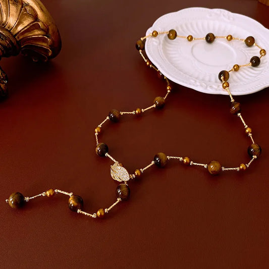 Elegant Tiger Eye Necklace