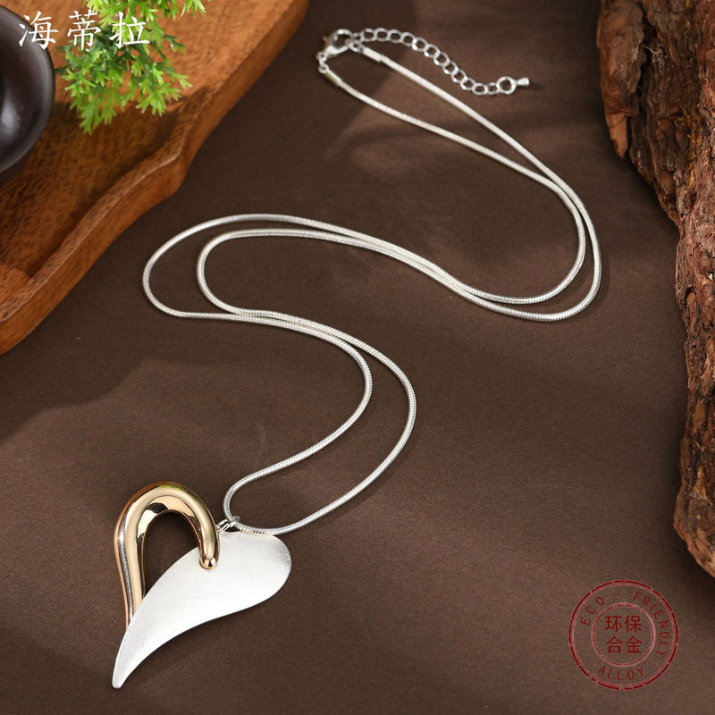 Modern Heart Necklace