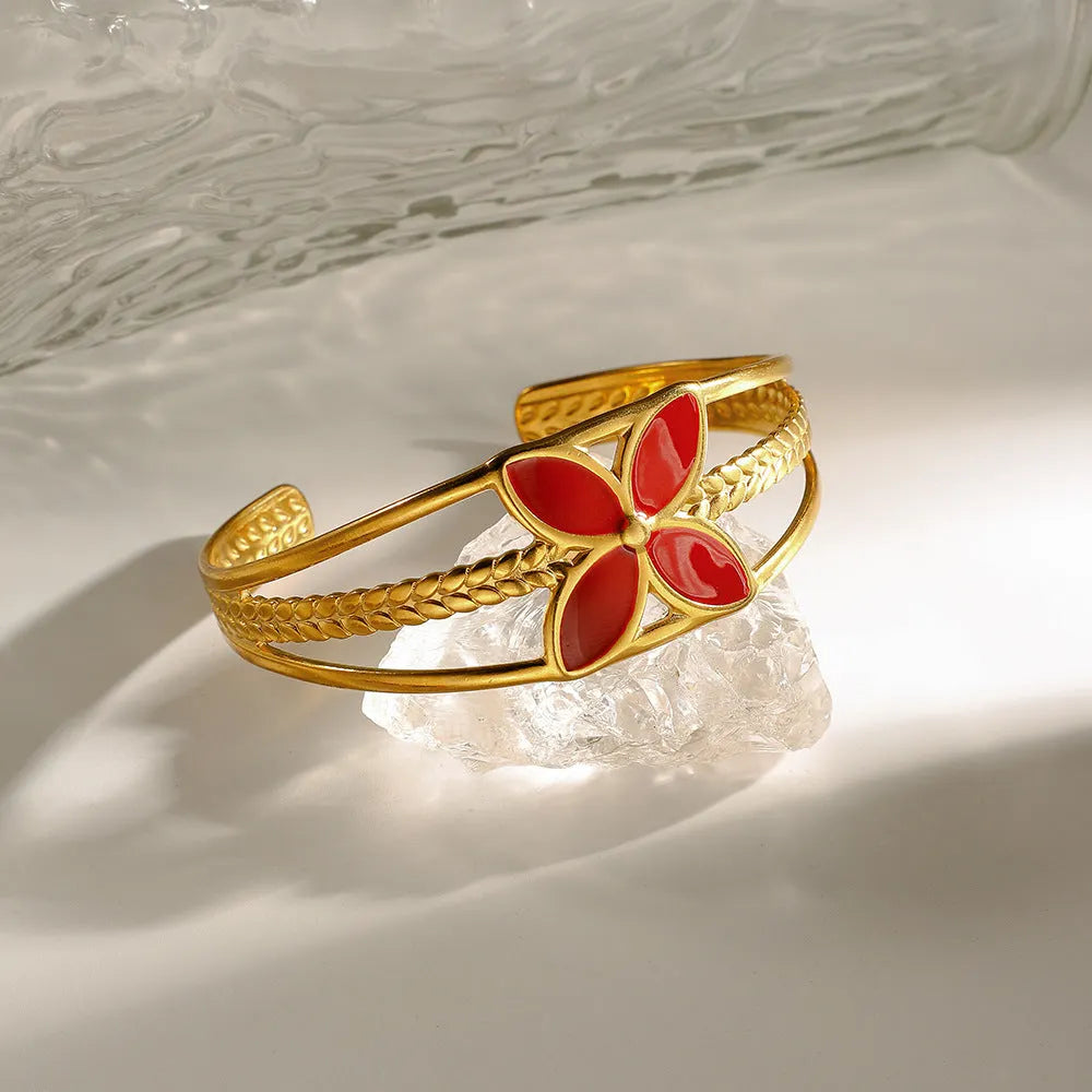 Statement Red Coral Bracelet