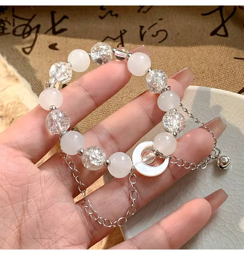 Elegant Quartz Charm Bracelet