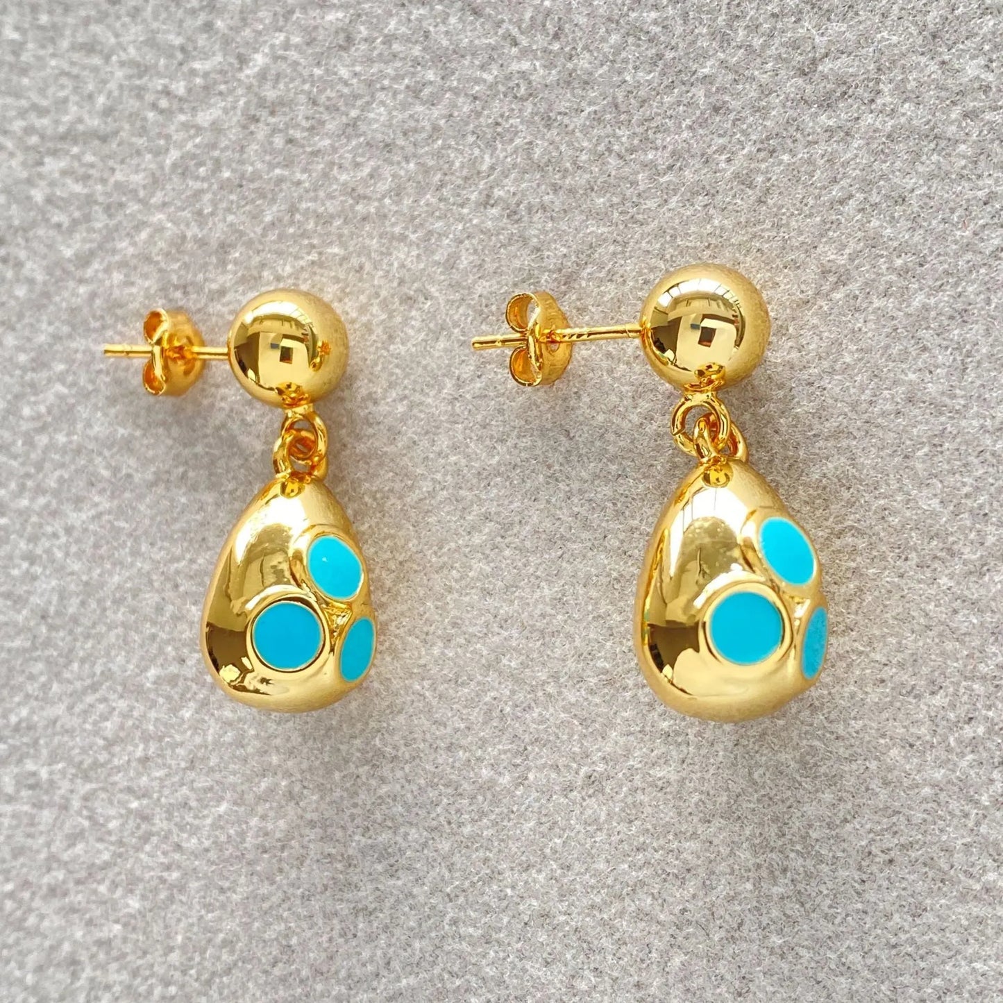 Elegant Turquoise Drop Earrings