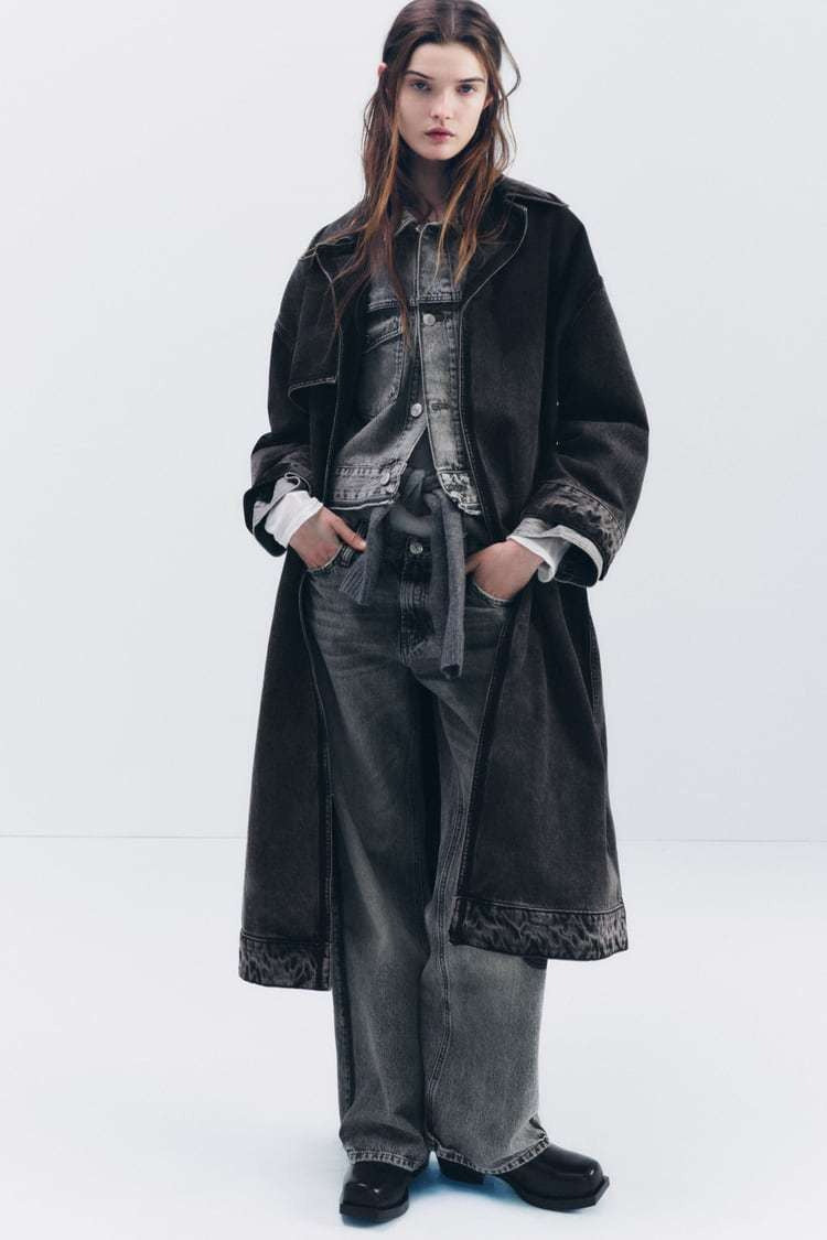 Dark Relaxed Denim Overcoat