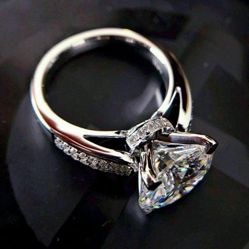 Classic Crystal Engagement Ring