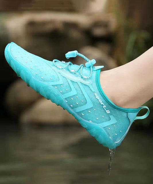 Cyan Soft Breathable Mesh Sport Flats Shoes