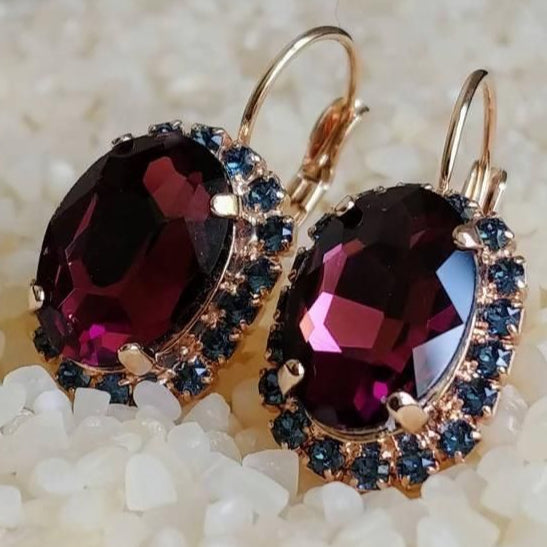 Vintage Garnet Blue Zirconia