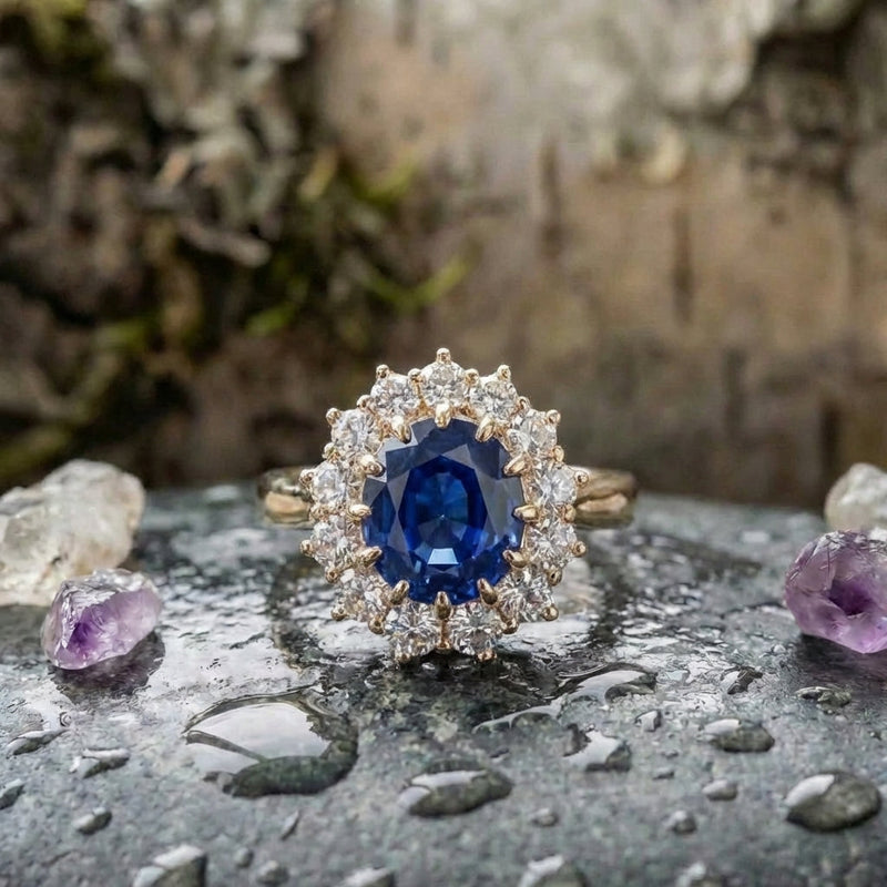 Elegant Blue Sapphire Ring