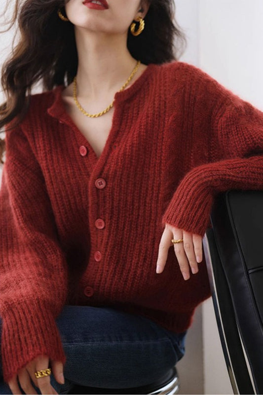 Relaxed Short Cardigan