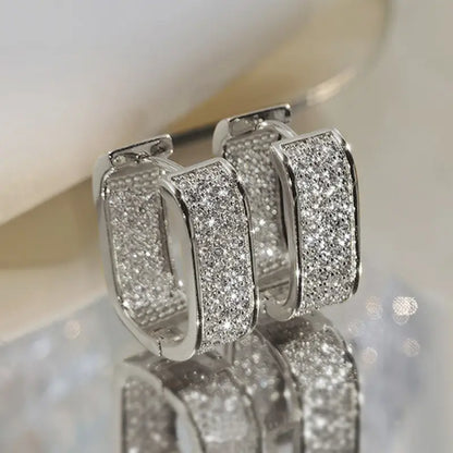 Crystal Hoop Earrings