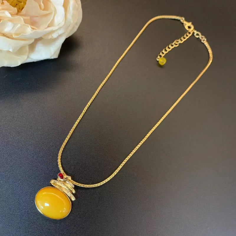 Elegant Amber Necklace