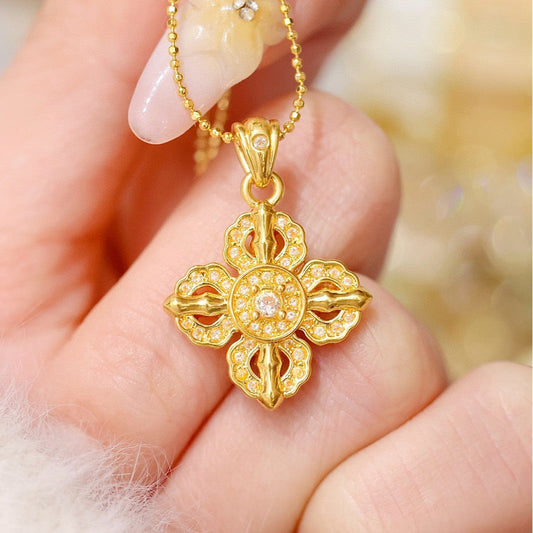 Elegant Gold Cross Necklace