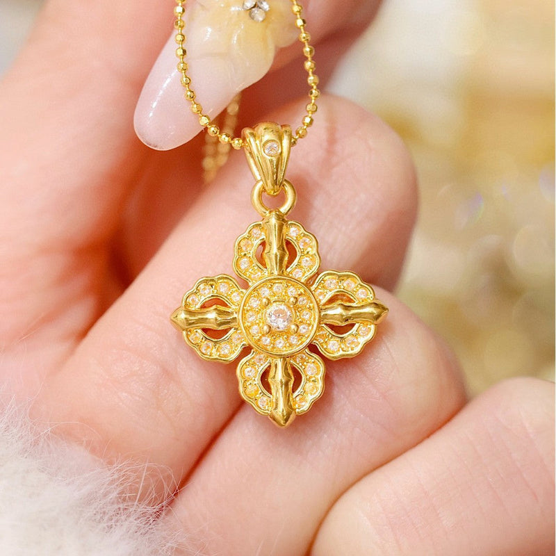 Elegant Gold Cross Necklace