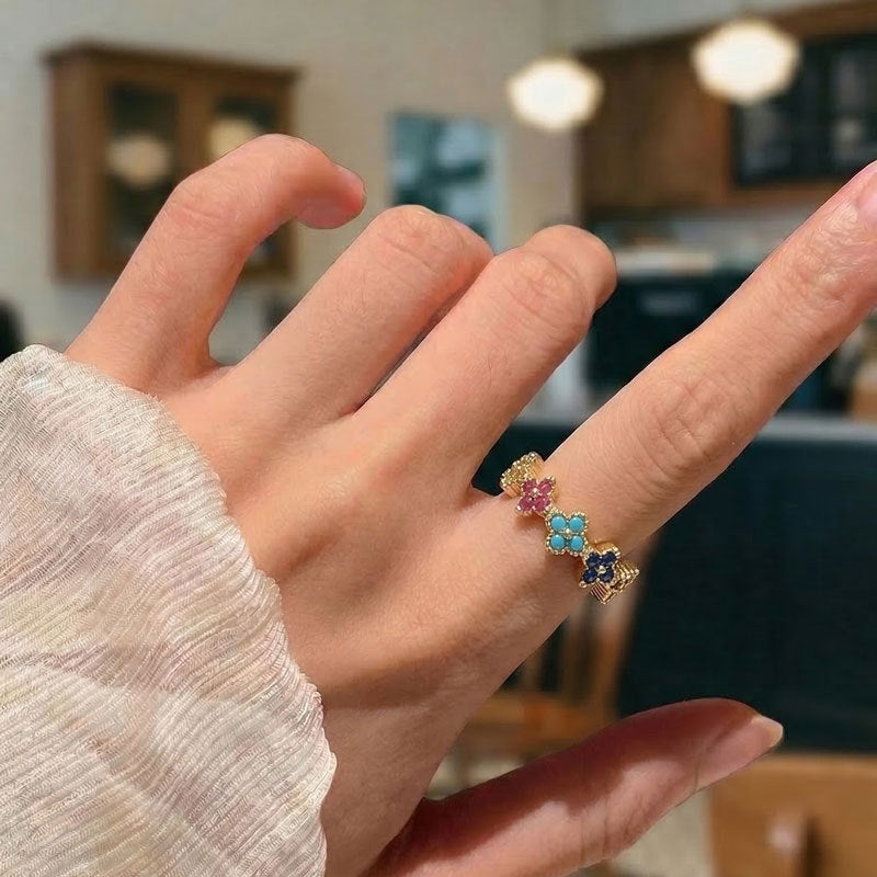 Colorful Gemstone Ring