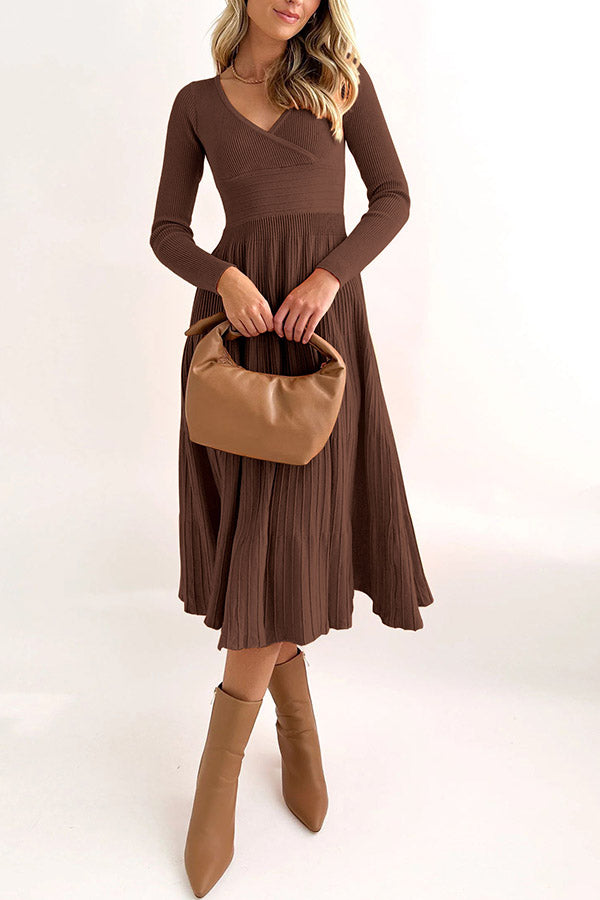 Irregular Color Wool Knit Skirt Knitted Skirt