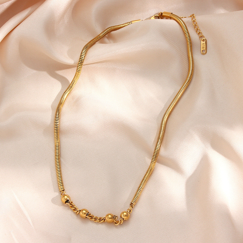 Classic Gold Snake Necklace