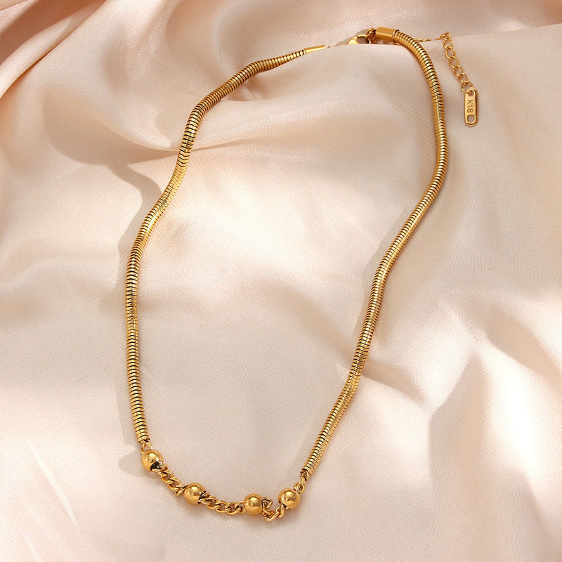 Classic Gold Snake Necklace
