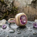 Vintage Rose Pink Gold Ring