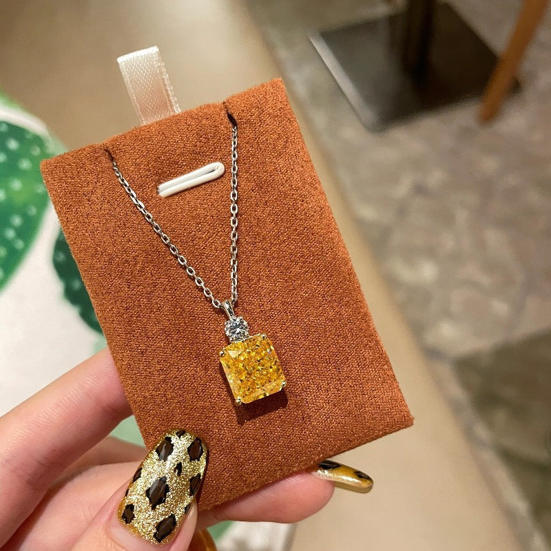 Elegant Yellow Diamond Necklace