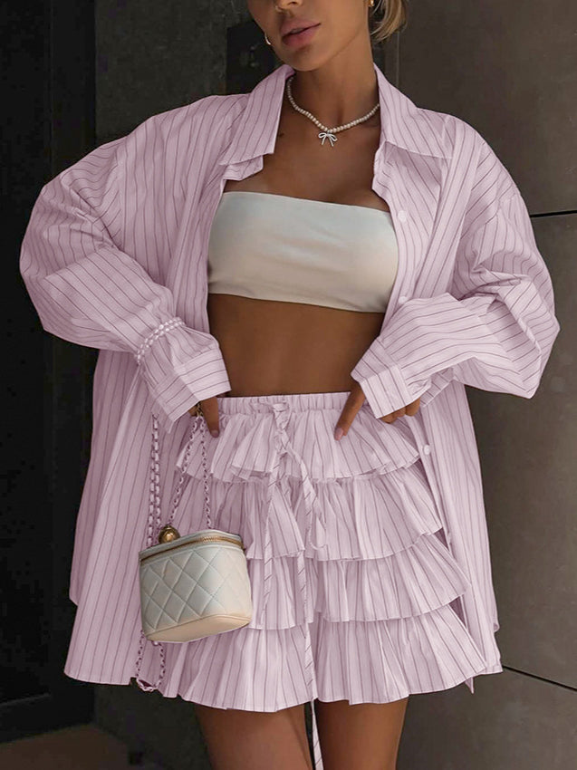 Striped Blouse and Layered Blouse