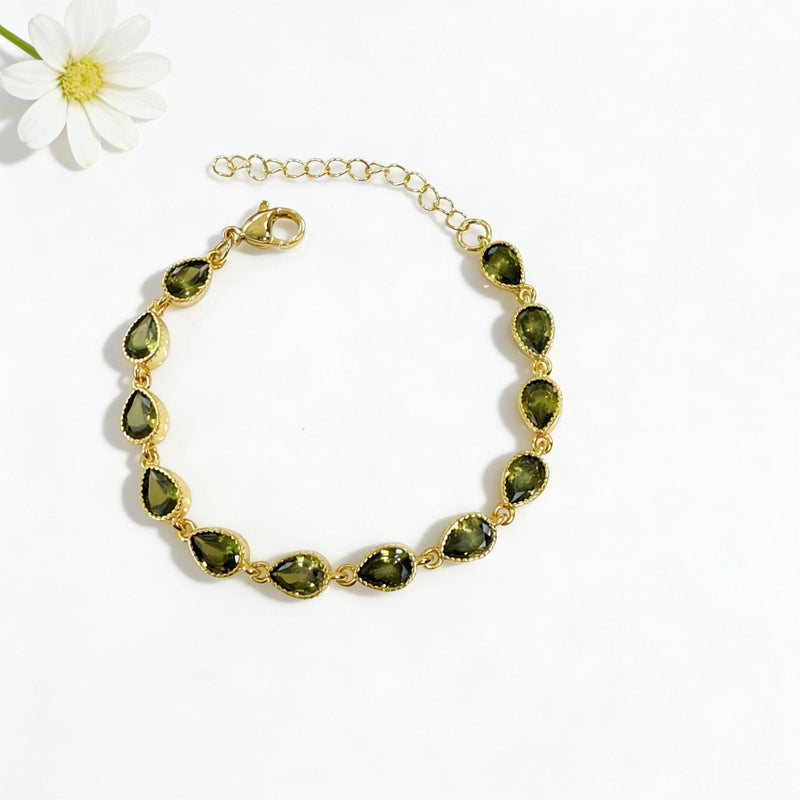 Elegant Peridot Bracelet
