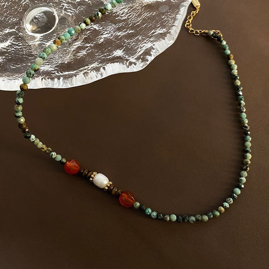Handmade Jade Beaded Necklace