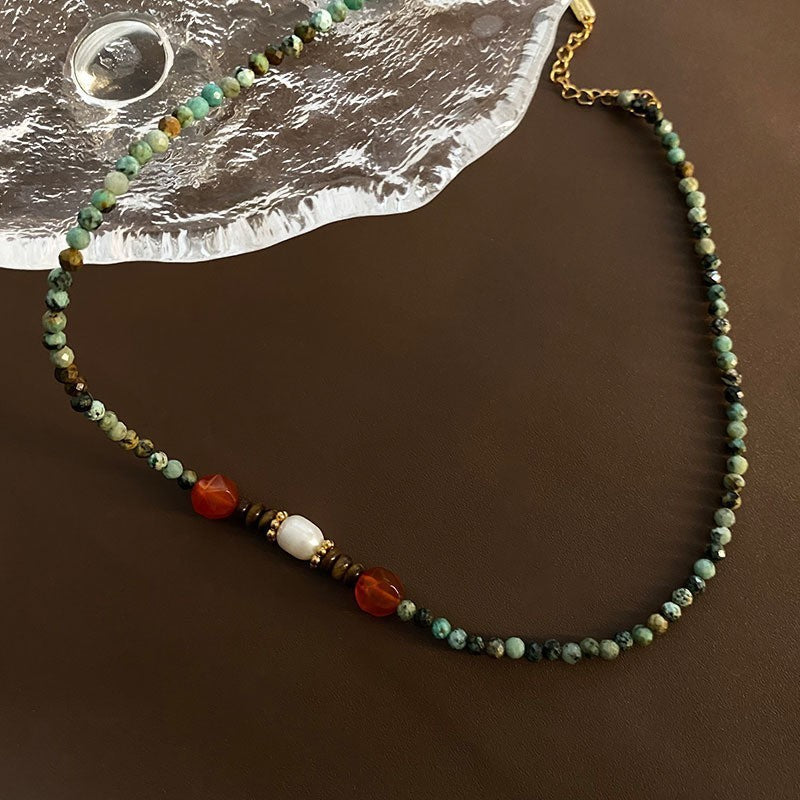 Handmade Jade Beaded Necklace
