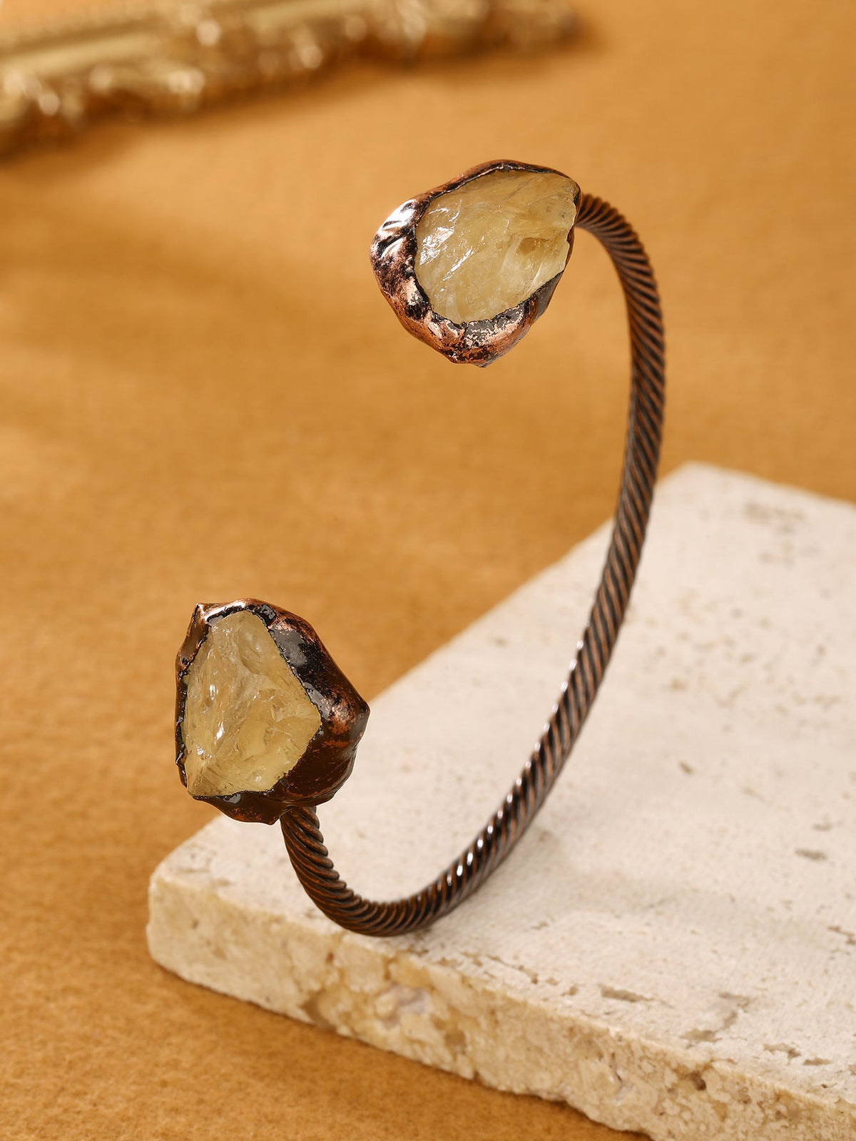 Vintage Citrine Cuff