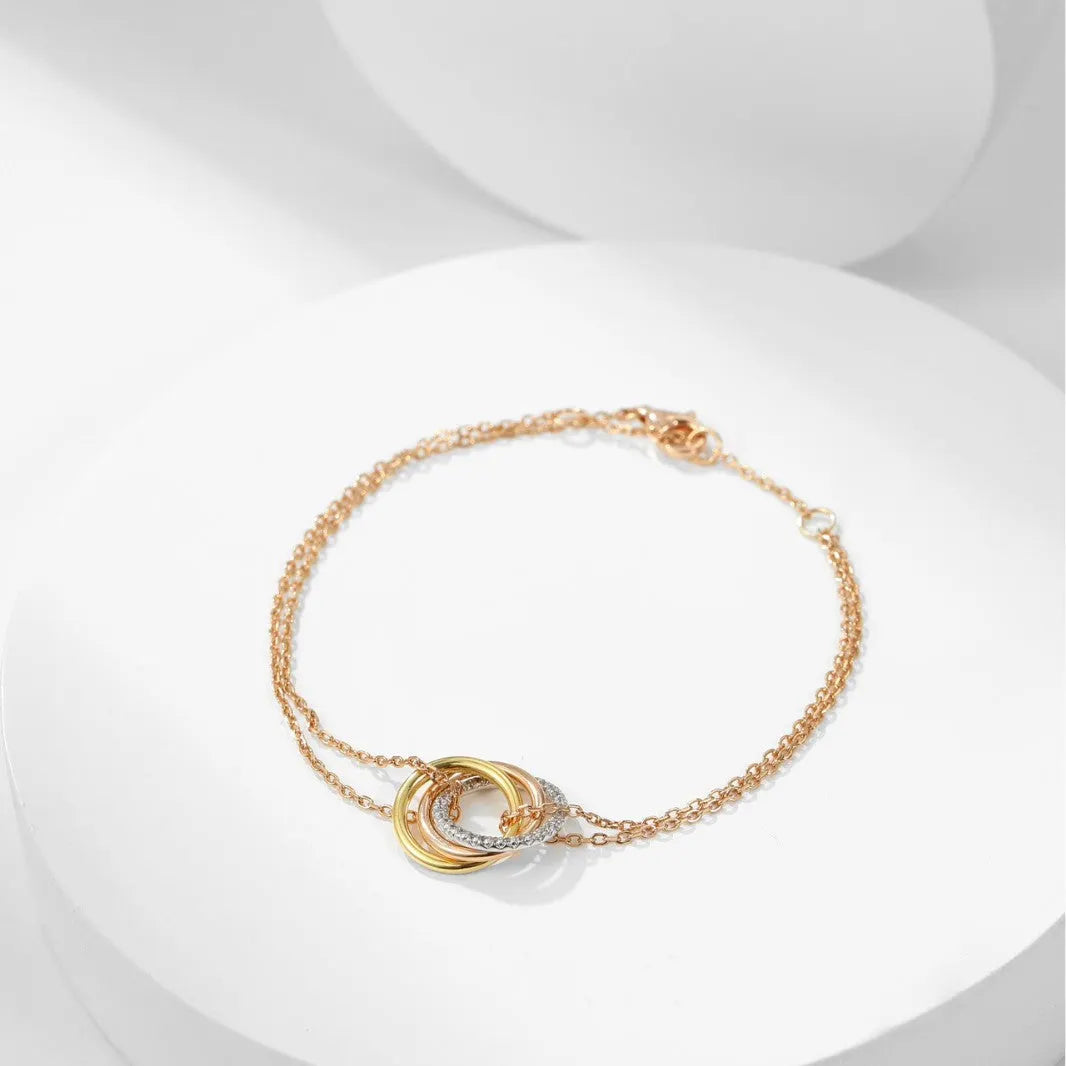 Elegant Gold Ring Bracelet