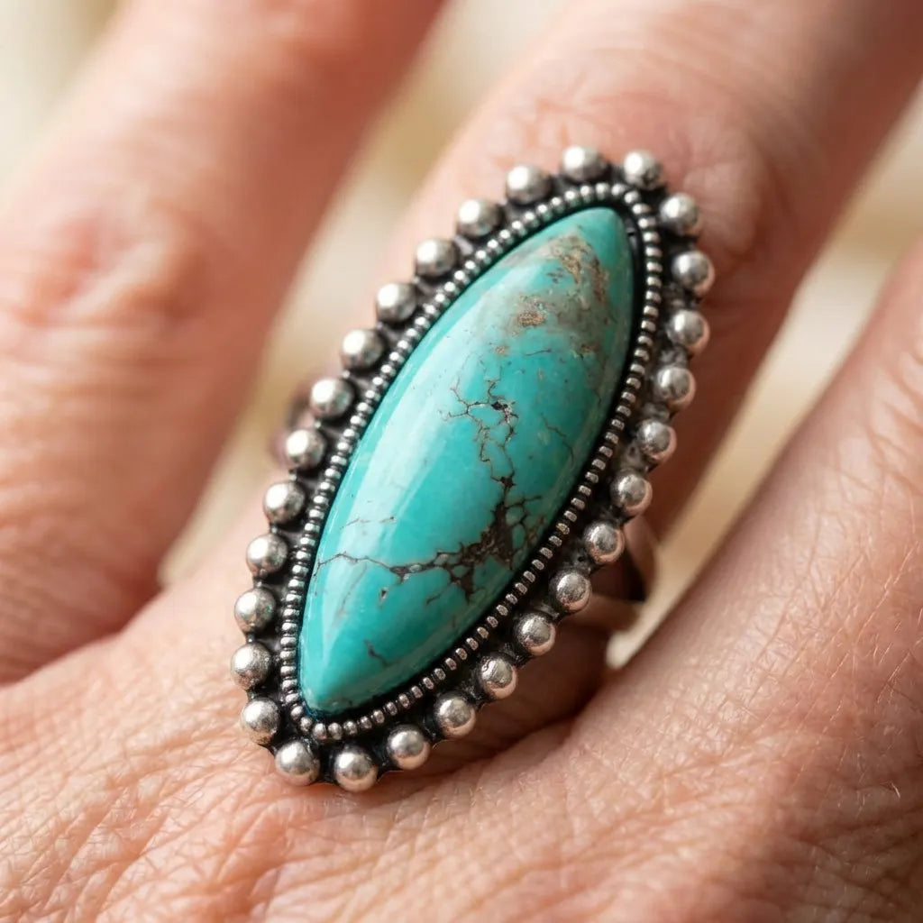 Vintage Turquoise Stone Ring