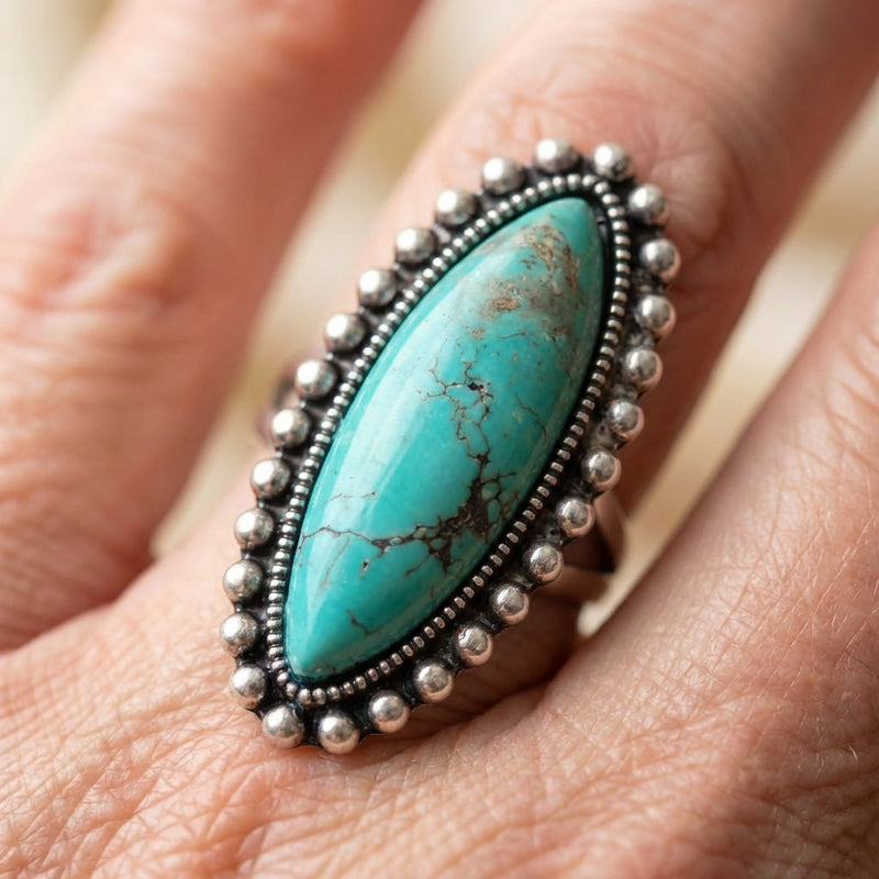 Vintage Turquoise Stone Ring