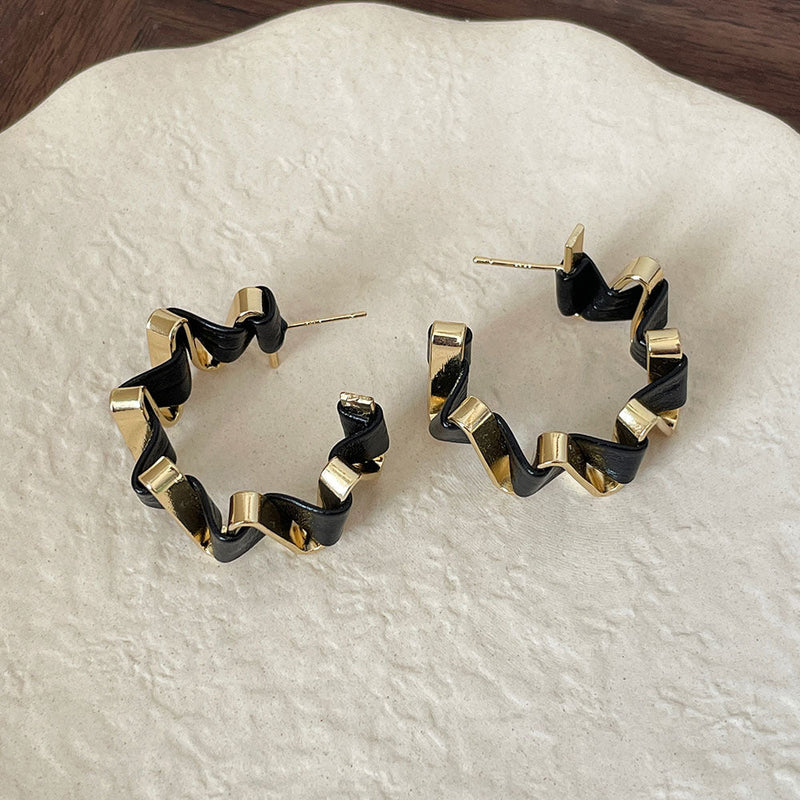 Statement Twisted Hoop Earrings