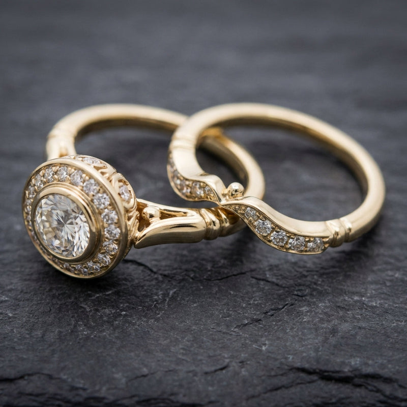 Vintage Gold & Zirconia Ring Pack