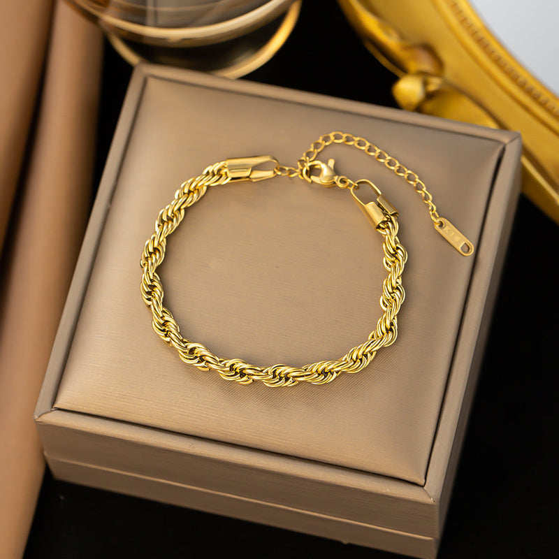 Classic Gold Rope Bracelet