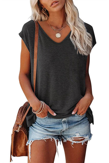 V Neck Short Sleeve T-shirt