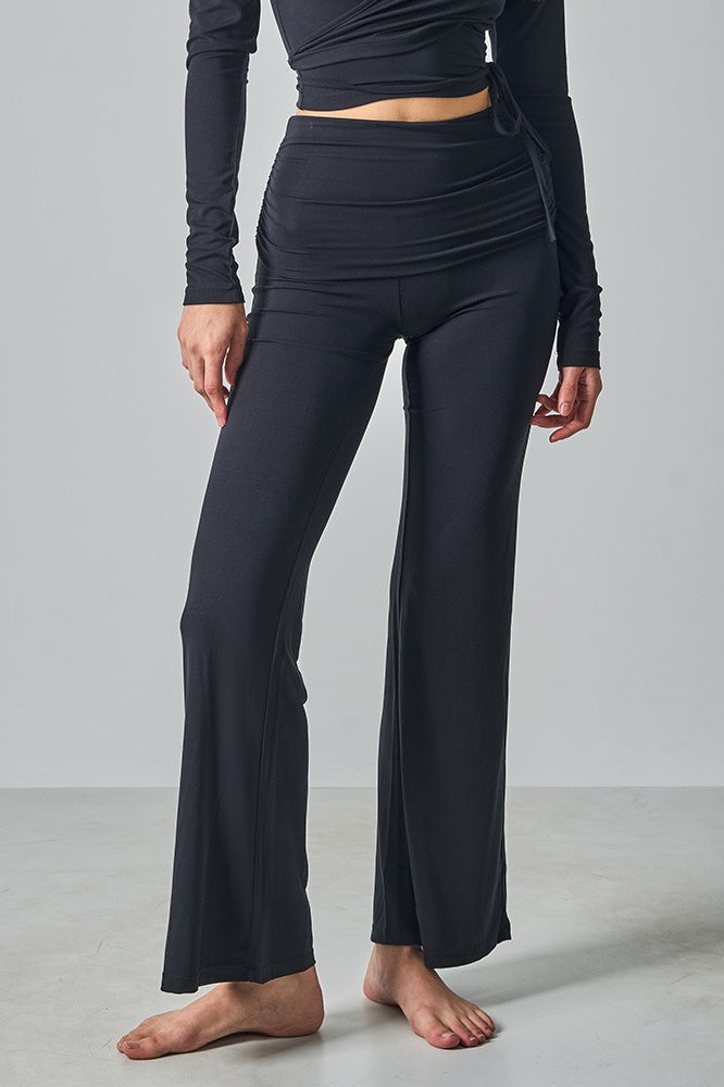 Fitted Foldover Soft Pants