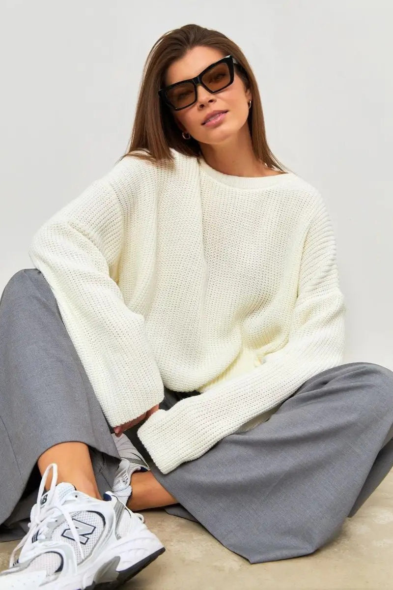 Crew Neck Loose Sweater