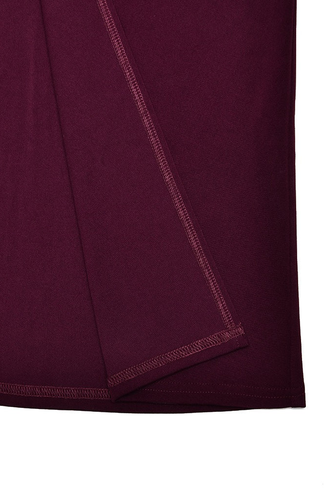 Backless High Slit Bodycon Maxi Dress