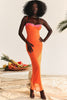 Flame Orange Maxi Dress