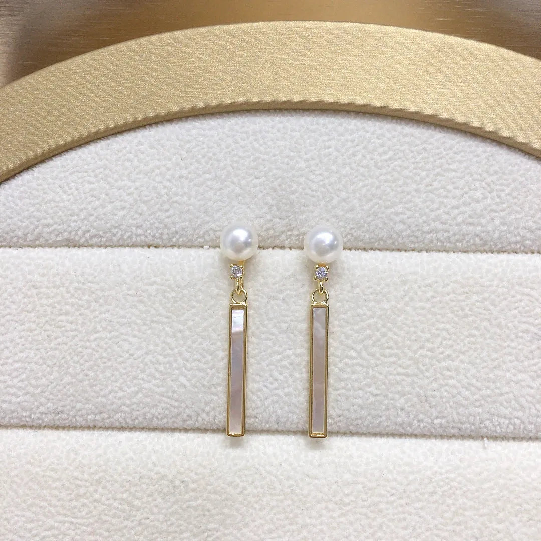 Elegant Pearl Drop Earrings