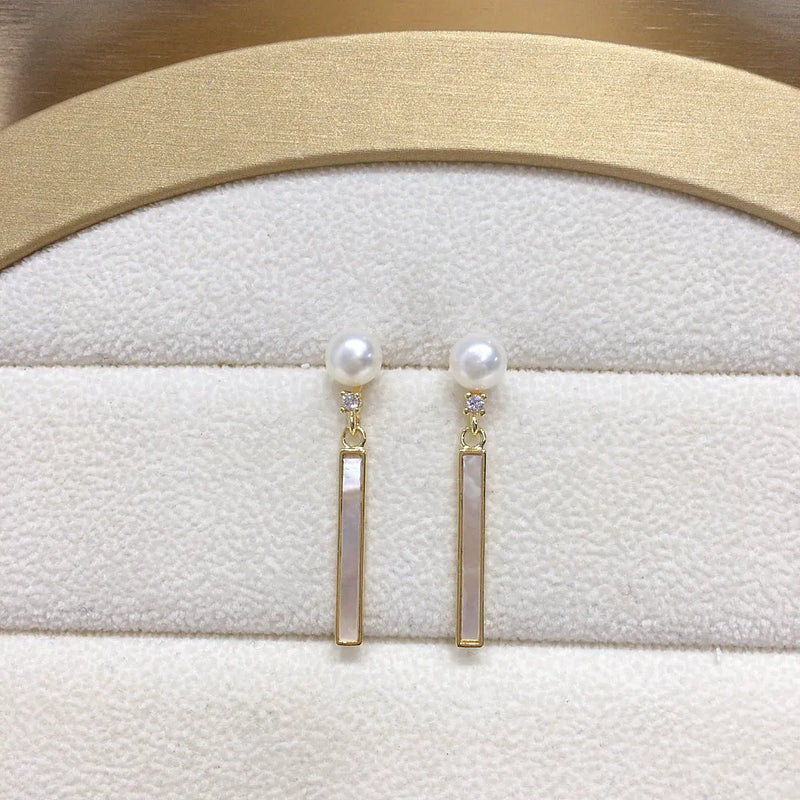 Elegant Pearl Drop Earrings