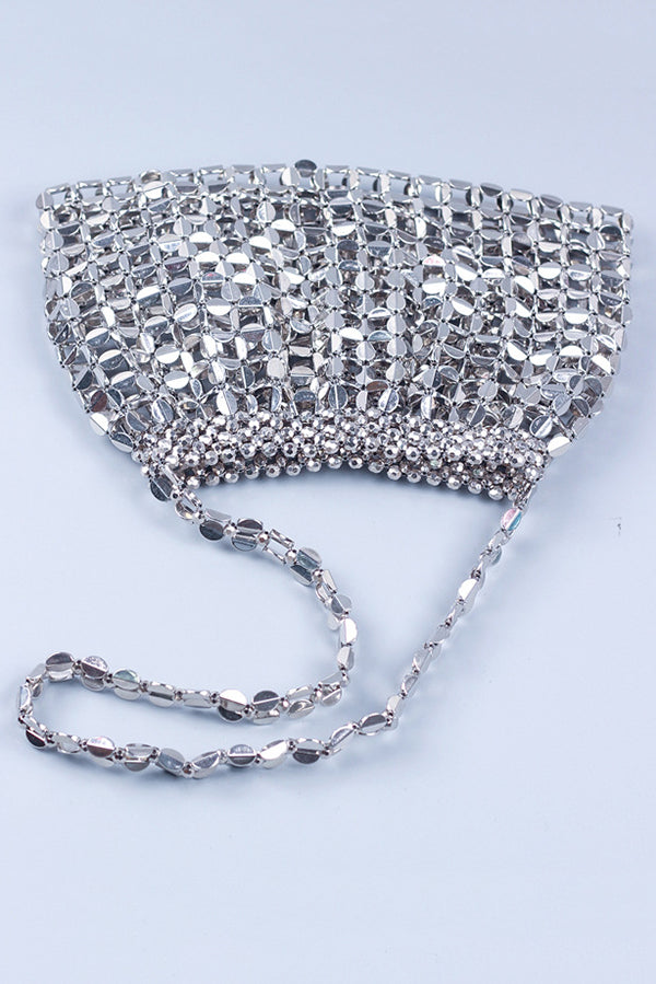 Handmade Flat Beaded Beaded Woven Handbag Bag