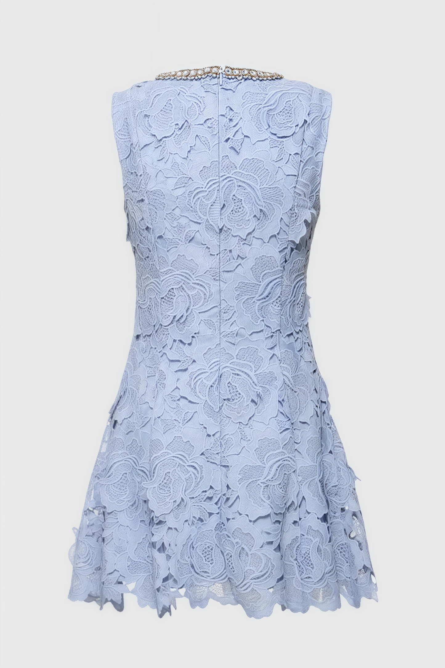Beldend Sleeveless Lace Mini Dress