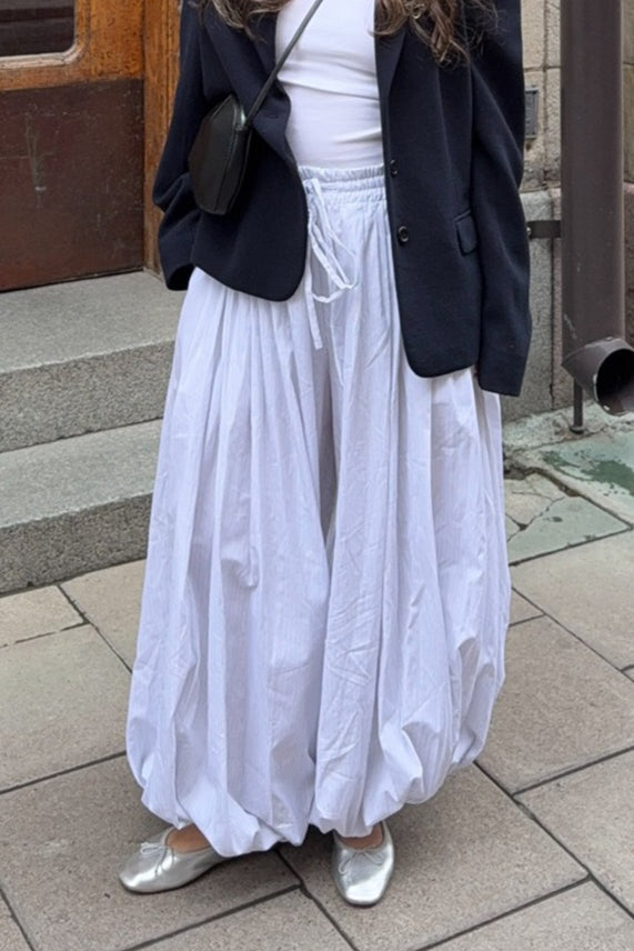 Street Cotton Lantern Loose Pants
