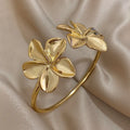 Elegant Gold Flower Ring