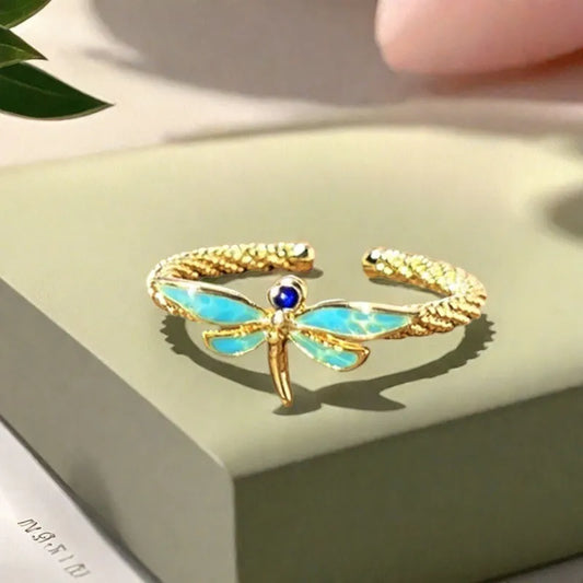 Dragonfly Turquoise Ring