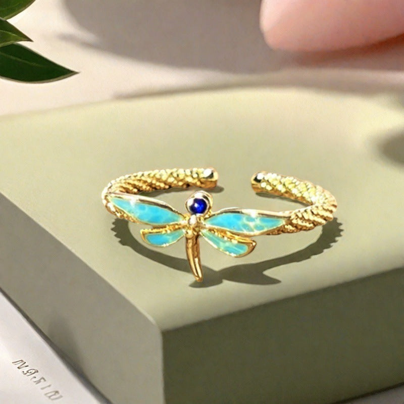 Dragonfly Turquoise Ring