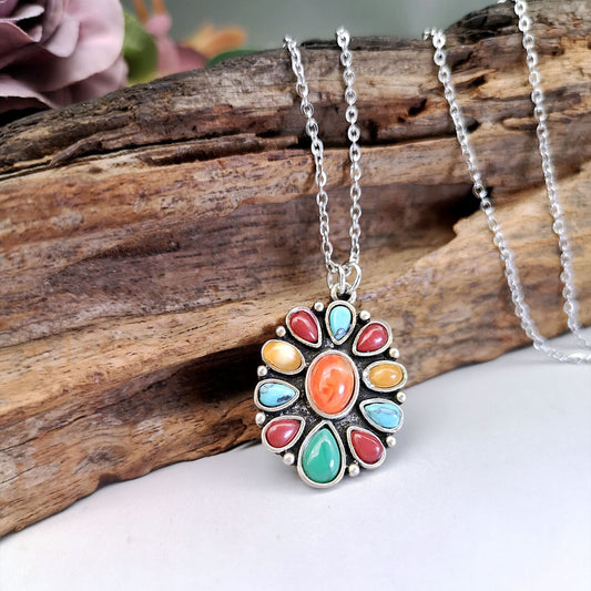 Bohemian Multistone Necklace