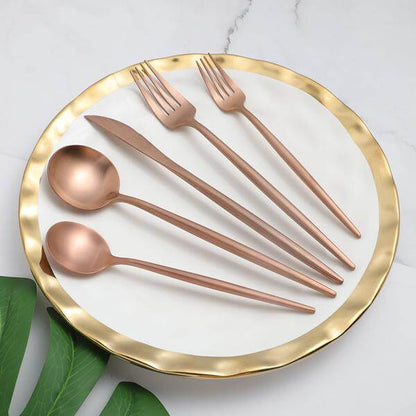 Modern Rosé Flatware Set