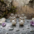 Elegant Flower Pearl Earrings