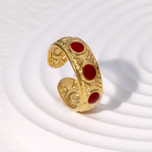 Vintage Ruby Cuff Ring