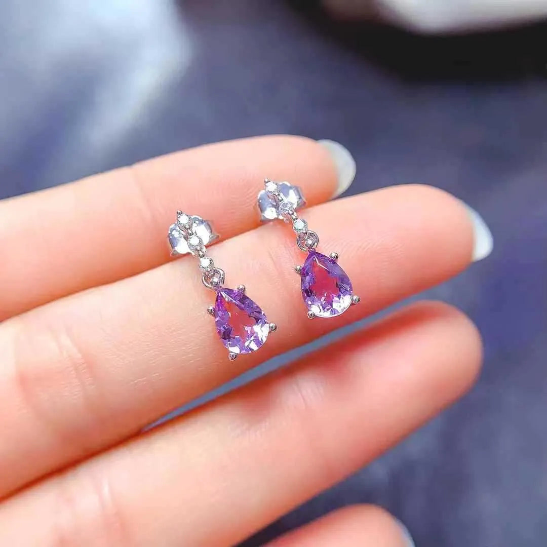 Elegant Amethyst Earrings